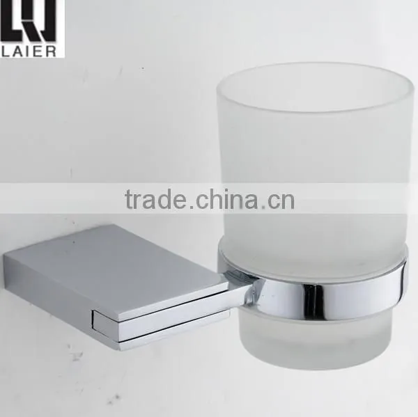 square design zinc chrome bathroom accessories tumbler holder 12038