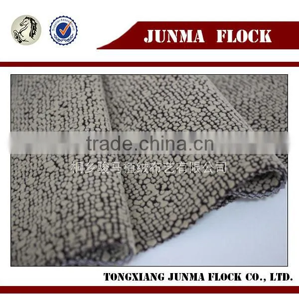 Golden Granular Pattern Manufacturer China Flocked Printing Fabric Stocklot