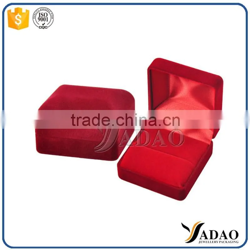 Top quality custom printed red stone jewelry packaging box