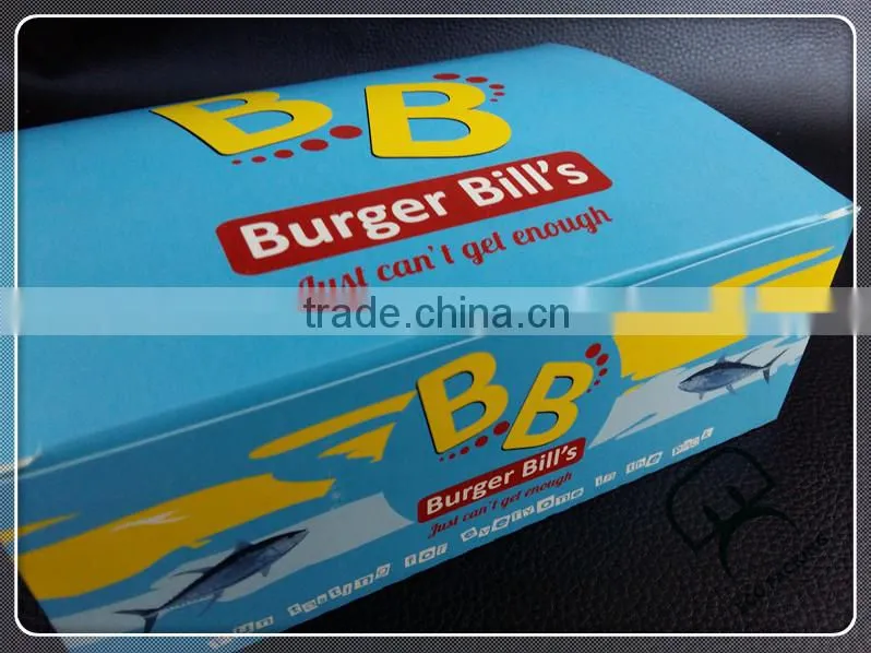 Mini double PE coated seafood paper packaging box
