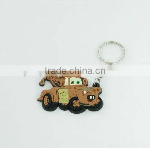 monkey shaped soft pvc keyring