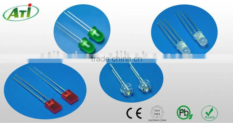 5mm red LED, red color DIP LED