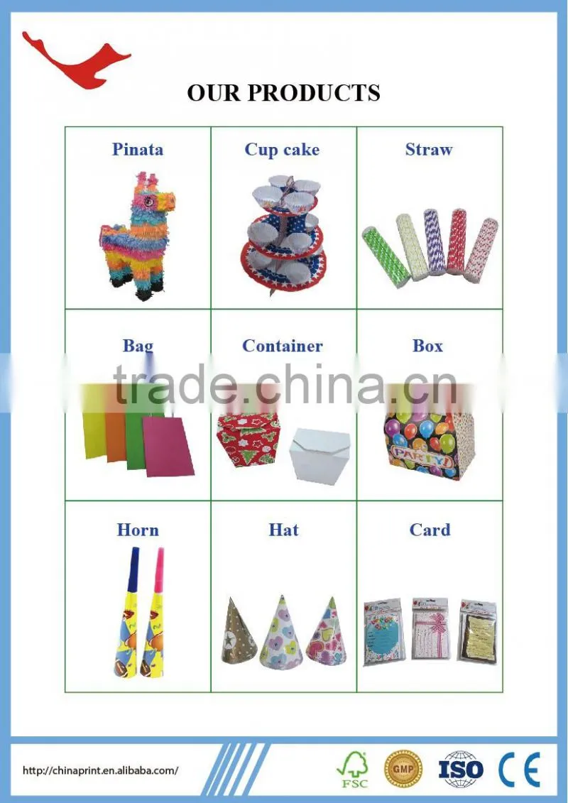 006 colorful event and supplies type toys pinata for party decoration