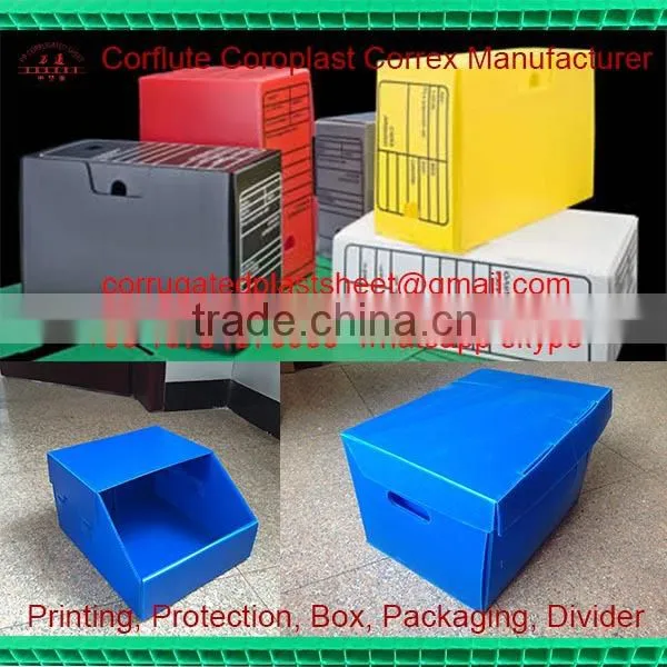 pp plastic correx archive box