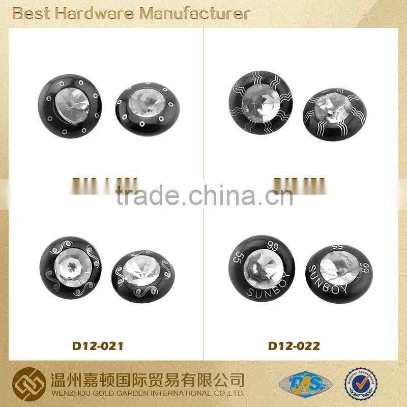 Gun Metal Conic Rhinestone Hot Fix Copper Studs