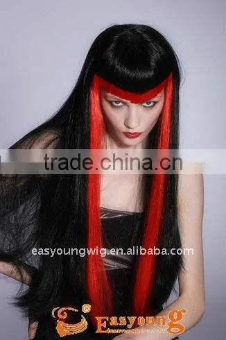 Cheap cosplay party wig, synthetic halloween wig, festival wig