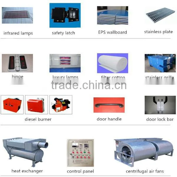 QX1000 standard electric heating car paint booth from manufacturer