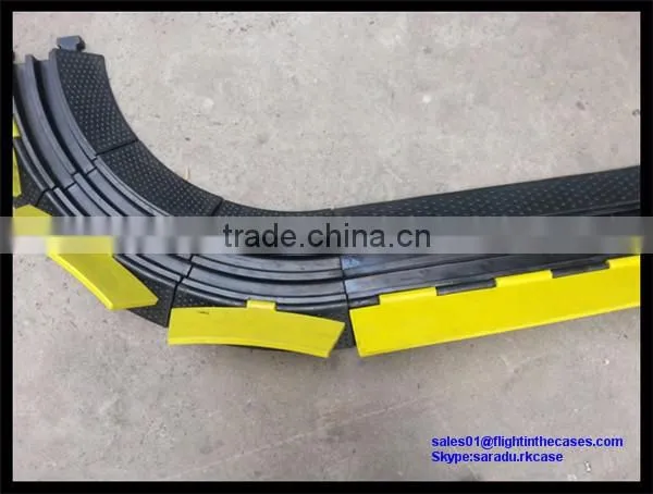 Professional 5 Channel Rubber Cable Ramp Outdoor