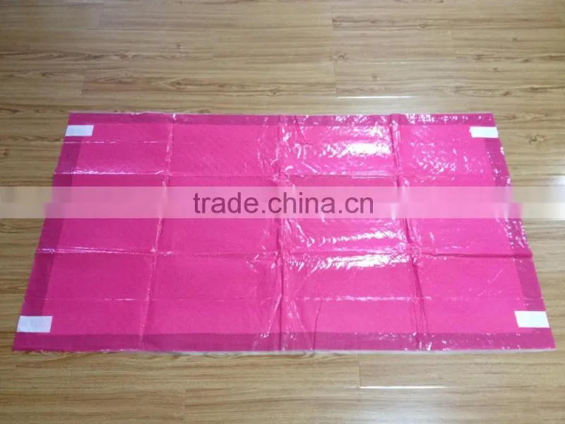 Colored backsheet waterproof under pad hospital use