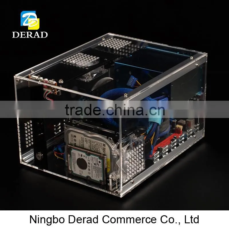 PC-C740 QDIY Deluxe Transparent Plastic Computer Case