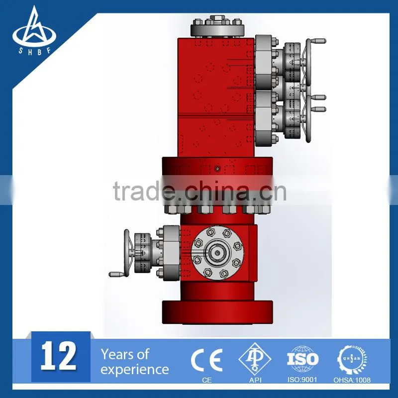 Integral API wellhead equipment oil and gas christmas tree