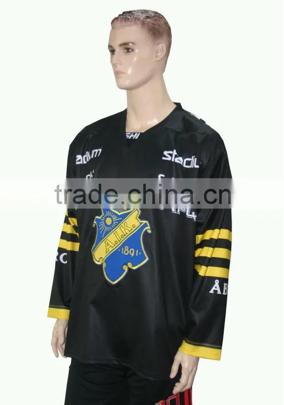 high quality wholesale embroidery sublimation ice hockey jersey