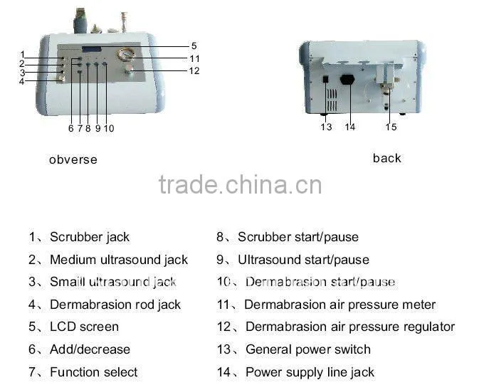 microdermabrasion medical device for scar removal OB-MD 02
