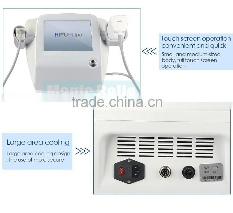 Portable Ultrasound Hifu Slimming Machine Liposonix Weight Loss Body Shaping Machine With 2 Heads For Home Use