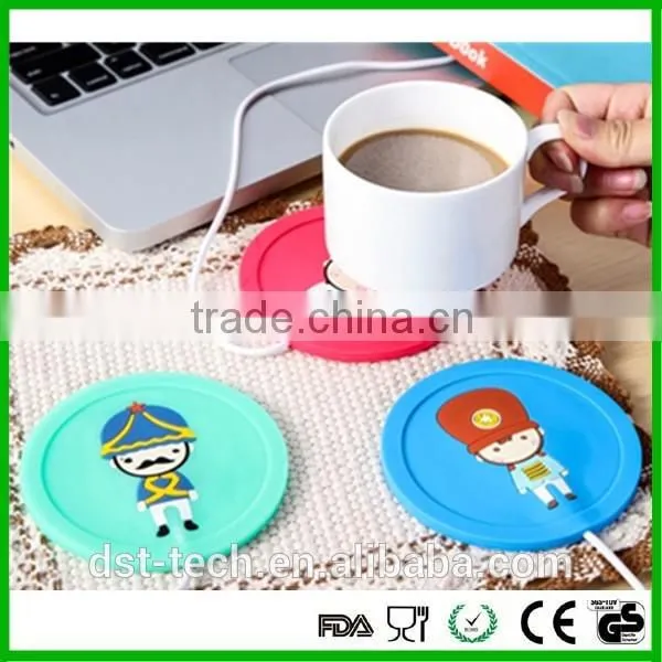 Promotional best quality cardboard soft pvc tea cup coaster