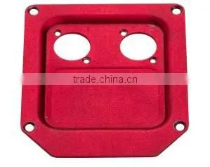 Aluminium back panel for speakers
