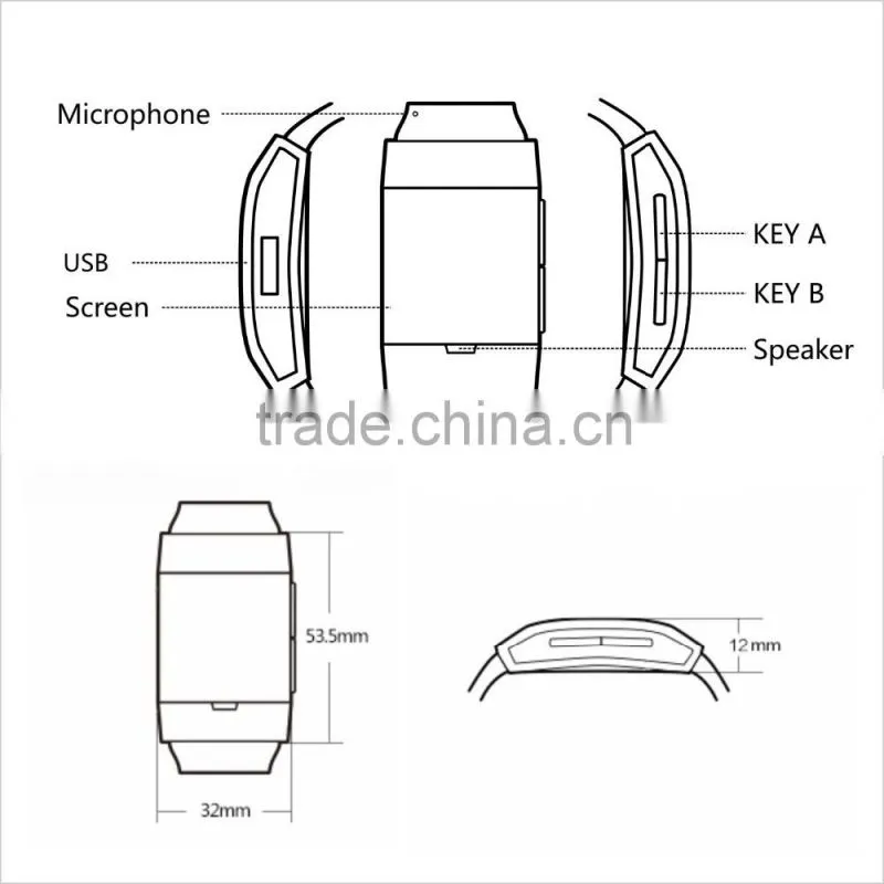 SIFWATCH-3.1 Accurate Smart Watch Pedometer, Alarm Function, Watch Activity Tracker.