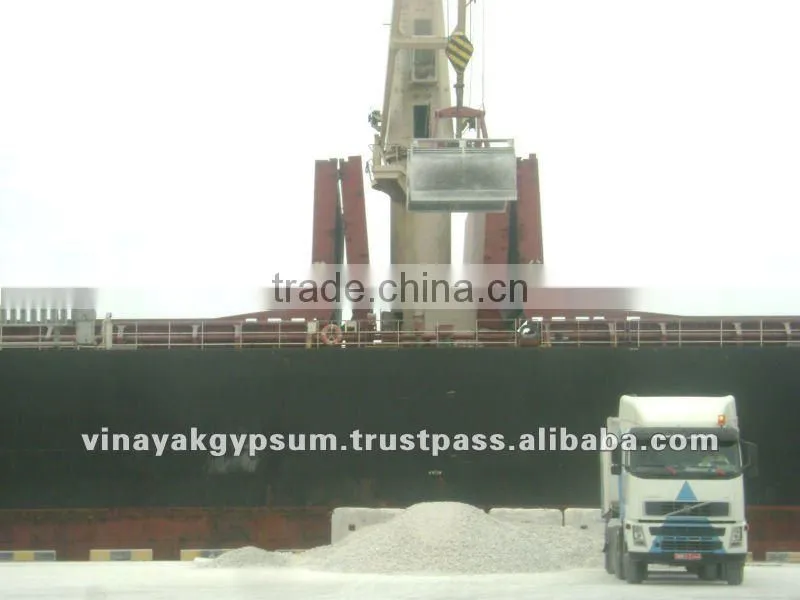 Raw gypsum