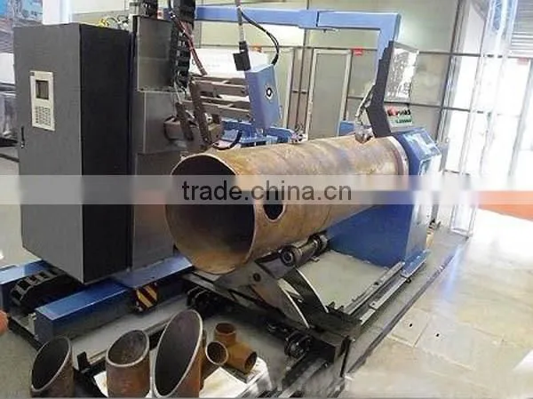 economic 5-axis control steel pipe plasma intersecting line cutting machine