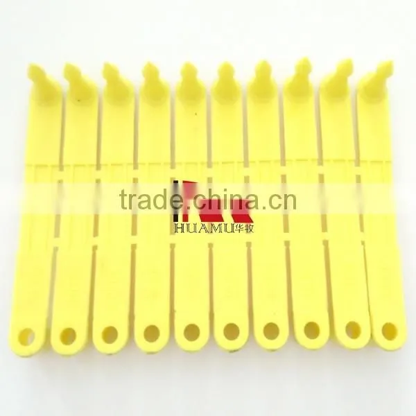 sheep ear tag 74*8 mm yellow one piece ear tag