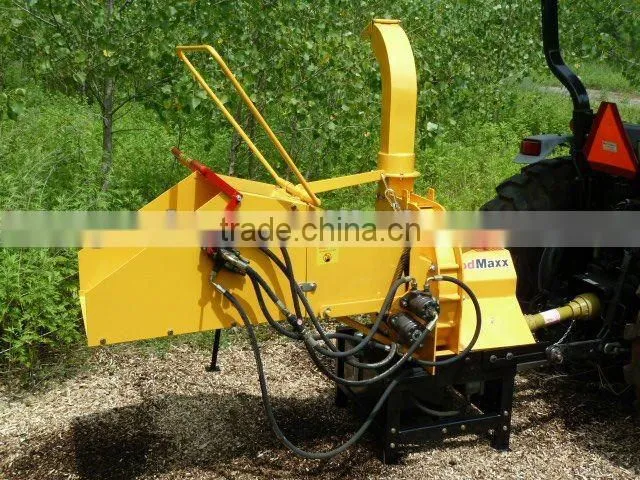 Self hydraulic feeding rolls,Tractor PTO shaft wood chipper, CE certifricate,