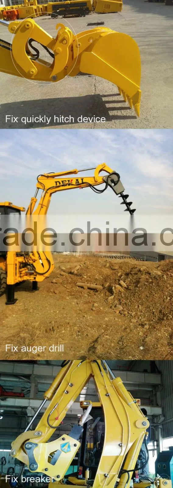 Used Backhoe Wheel Loader SAM388 With 1CBM Bucket For Sale