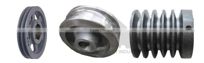 custom cast iron v belt pulley/pulley with sand casting