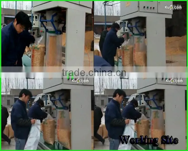 DCS-50kg Stainless steel weighting bagging machine for rice