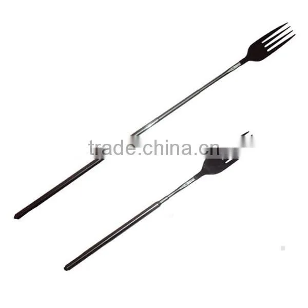 Fengjie High Quality Retractable Stainless Steel BBQ Metal Skewers