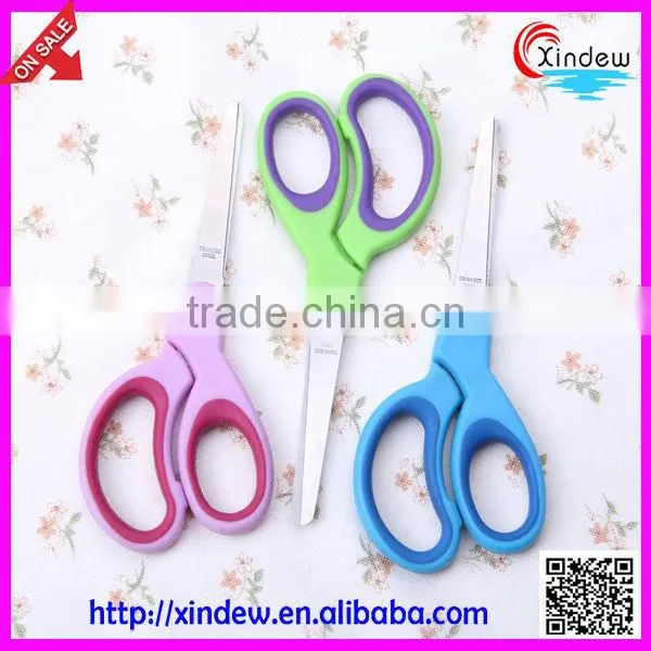 Carton student tool scissors,Children hand scissors with cap