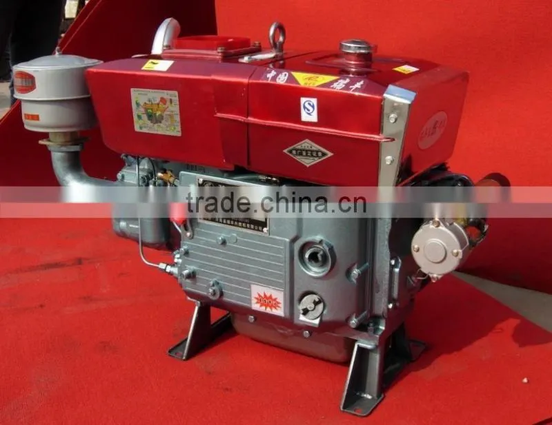 JD1300 diesel engine best quality single cylinder diesel engine with radiator