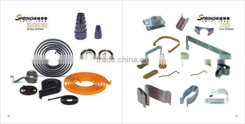 flat torsion spring, flat bed spring, flat spiral spring