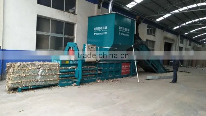 Carton baling press machine