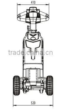 China factory price CE ISO 1ton walkie tow tractor
