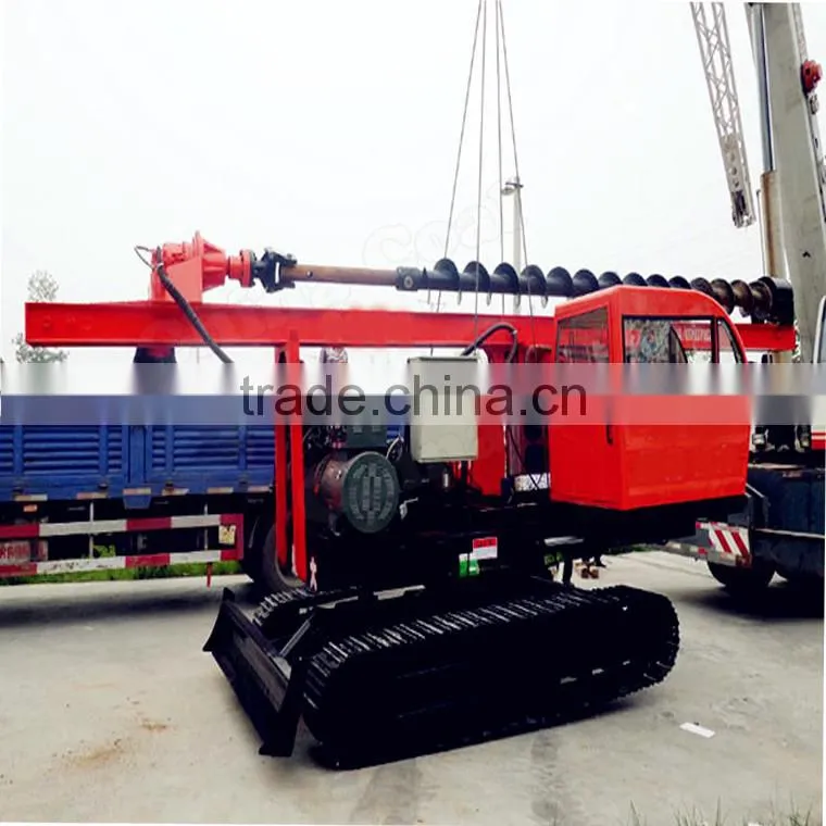 Hydraulic hammer pile driver for construction