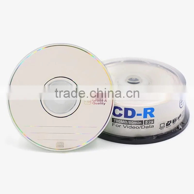 700MB Disk Capacity Single Layer Recordable CD-R Media Style blank cd 52x