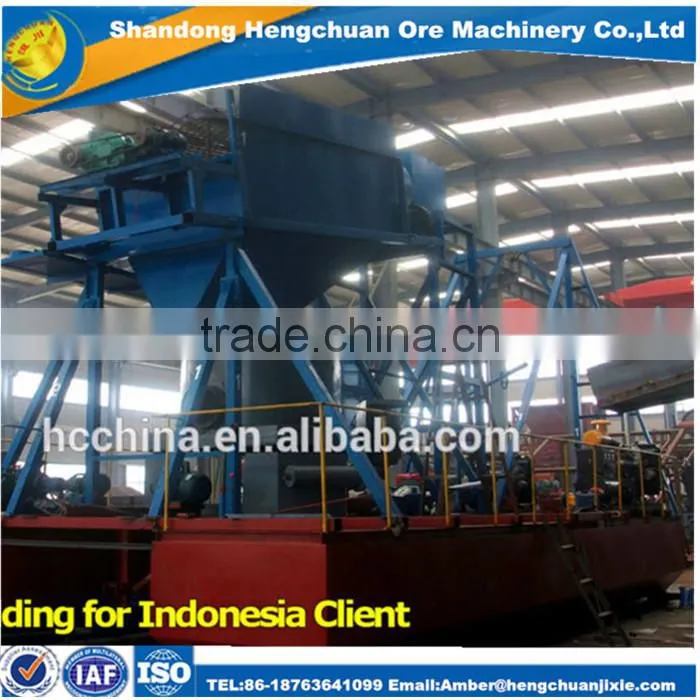 Hot Selling Gold Mining Machine Bucket Chain Gold Dredge For Sale