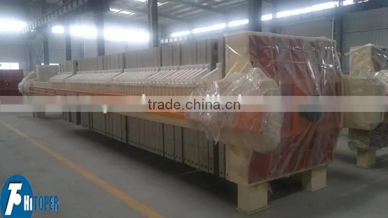 Pressure holding hydraulic filter press, membrane filter press with lower moisture