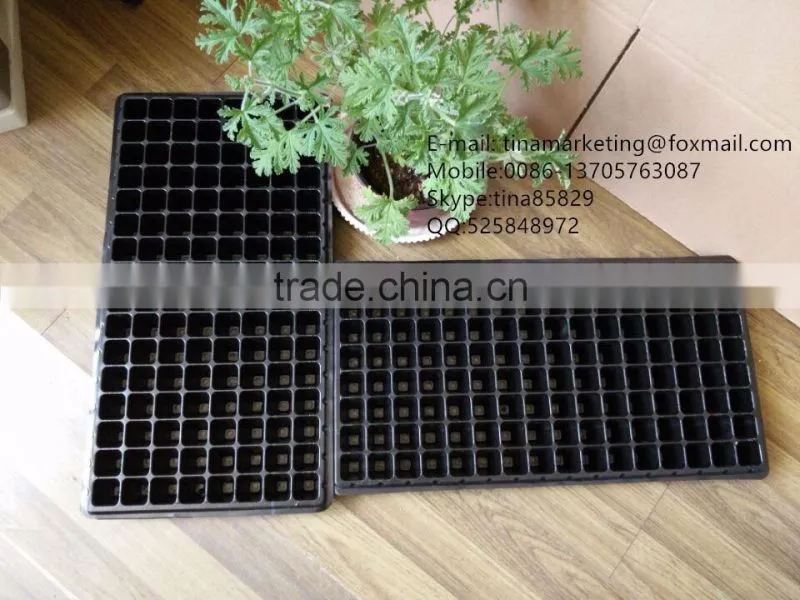 Pots Type and PS Plastic Type Plant Nursery Seedling Tray, Size 540*280*45mm