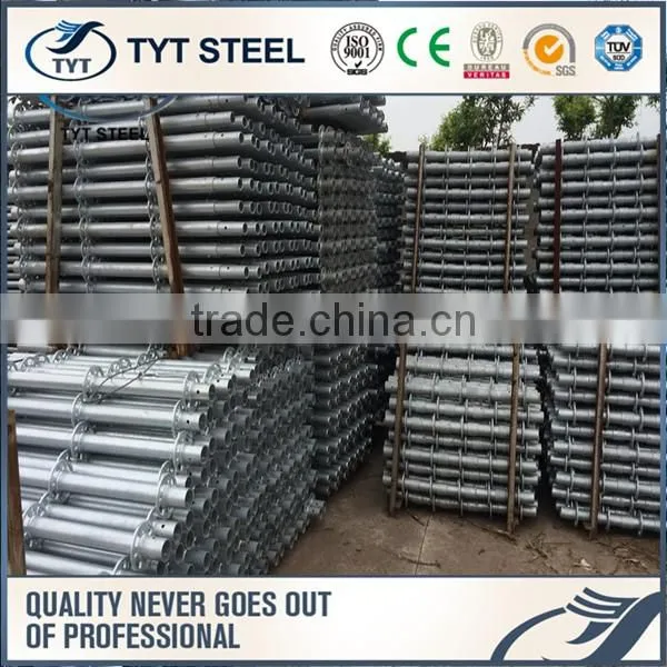 HDG and Painted Construction Steel Pole ringlock scaffold system