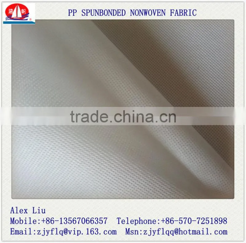High strength of tensile white pp spunbond non woven fabric
