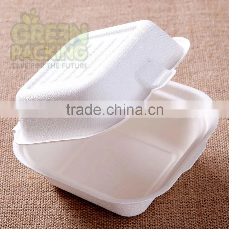 fast food takeaway box made from sugarcane