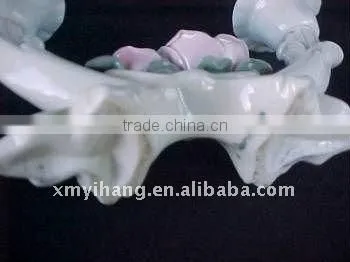 ceramic rose design wedding candelabra