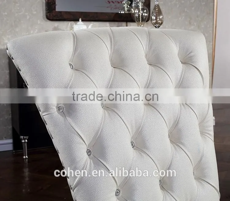 foshan Hot selling unique design dinning room stainless steel furniture dinning chair furniture