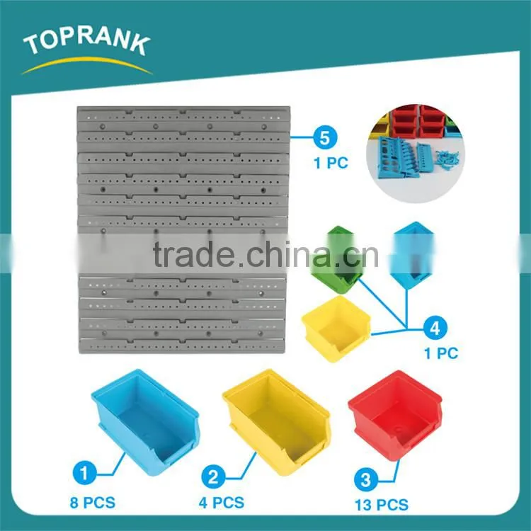 43pcs Multifunction hanging tool storage boxes plastic spare parts box