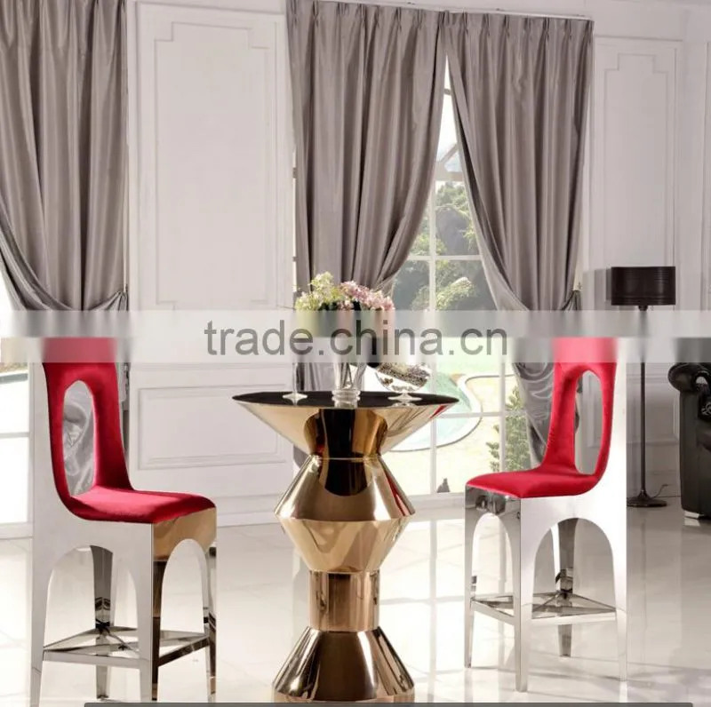 BC901 red fabric metal bar stool and high chair