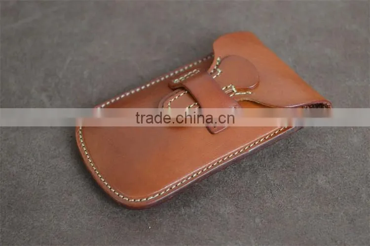 Handmade Band Card Holder Genuine leather for Travel Retractable Badge
