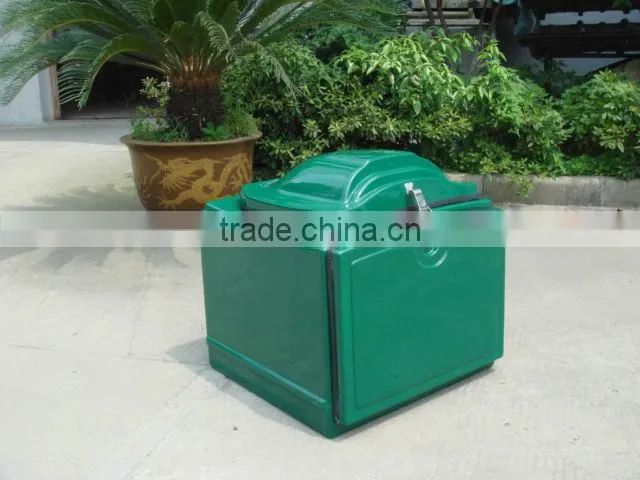 High quality shiny gel coat finish fiberglass delivery box for scooter and motorcycle. factory