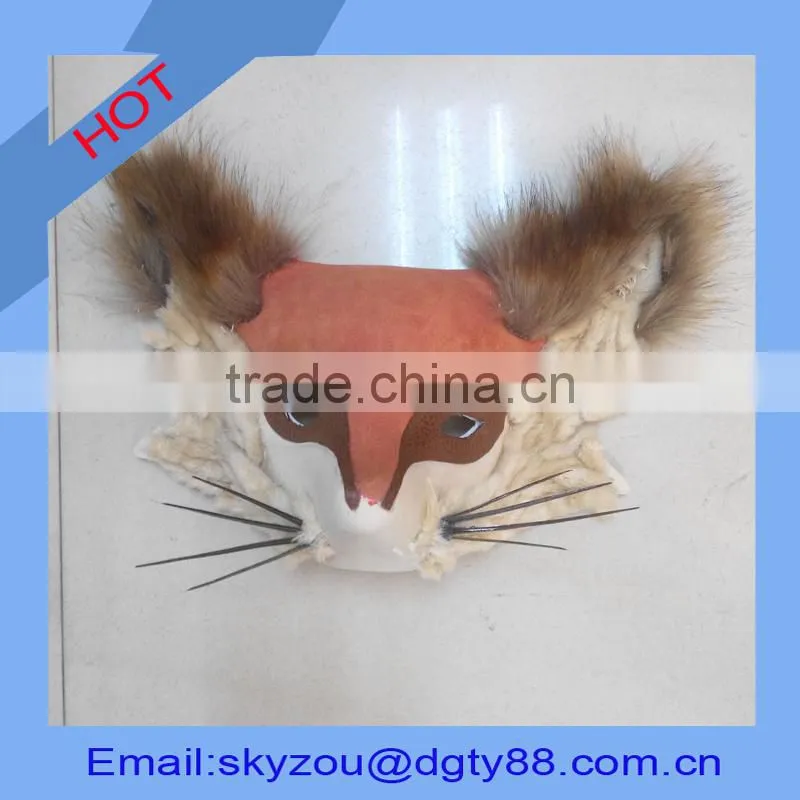 oem factory thermoforming thick blister wolf shape white plastic masks