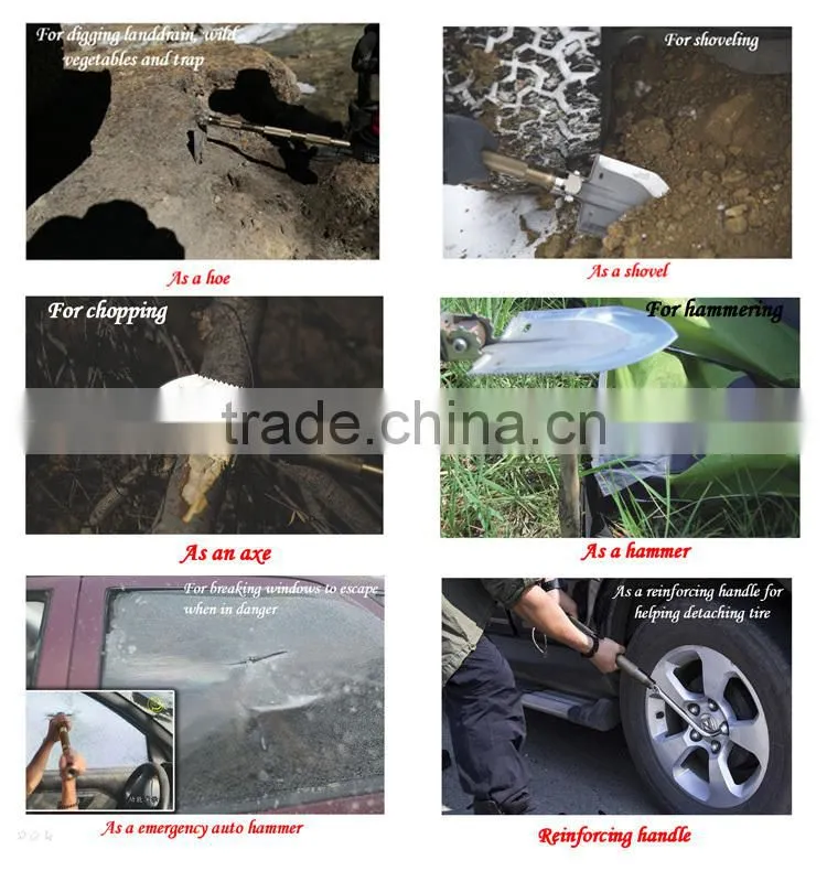 Rescue Knife Shovel Self-driving Emergency Shovel Auto Parts Offroad Shovel Military Pick